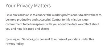 LinkedIn Privacy Note