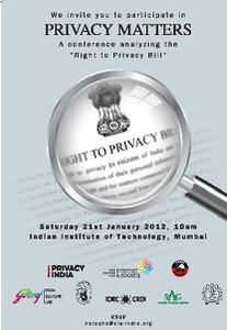 privacy poster matters internet right analyzing bill india event