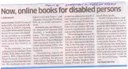 Now, online books for disabled persons