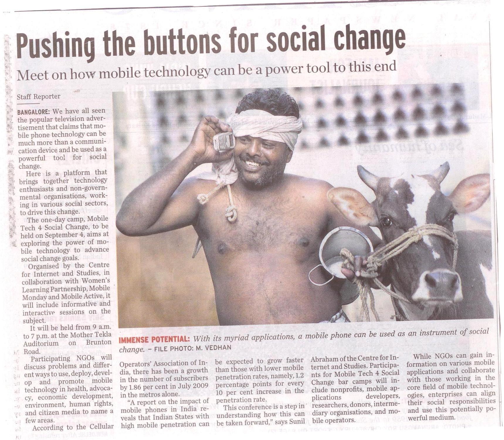 Pushing the buttons for social change 