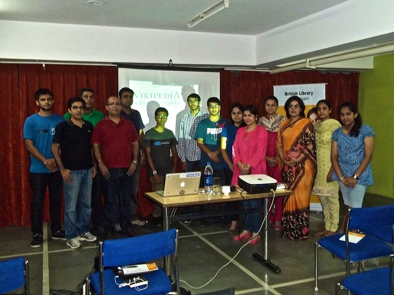 Wikipedia Workshop in British Library, Chandigarh