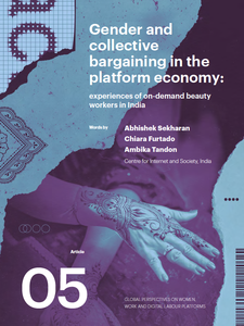 Gender and collective bargaining in the platform economy: Experiences of on-demand beauty workers in India